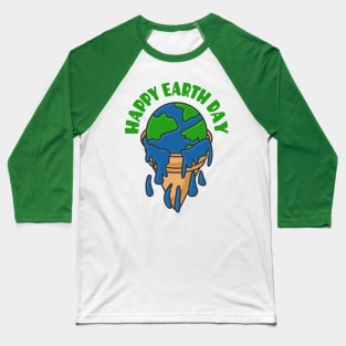 Happy Earth Day Baseball T-Shirt